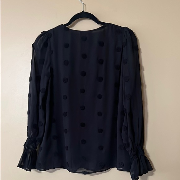 Blu pepper Black Ruffled 3/4 Sleeve Blouse - Picture 7 of 16